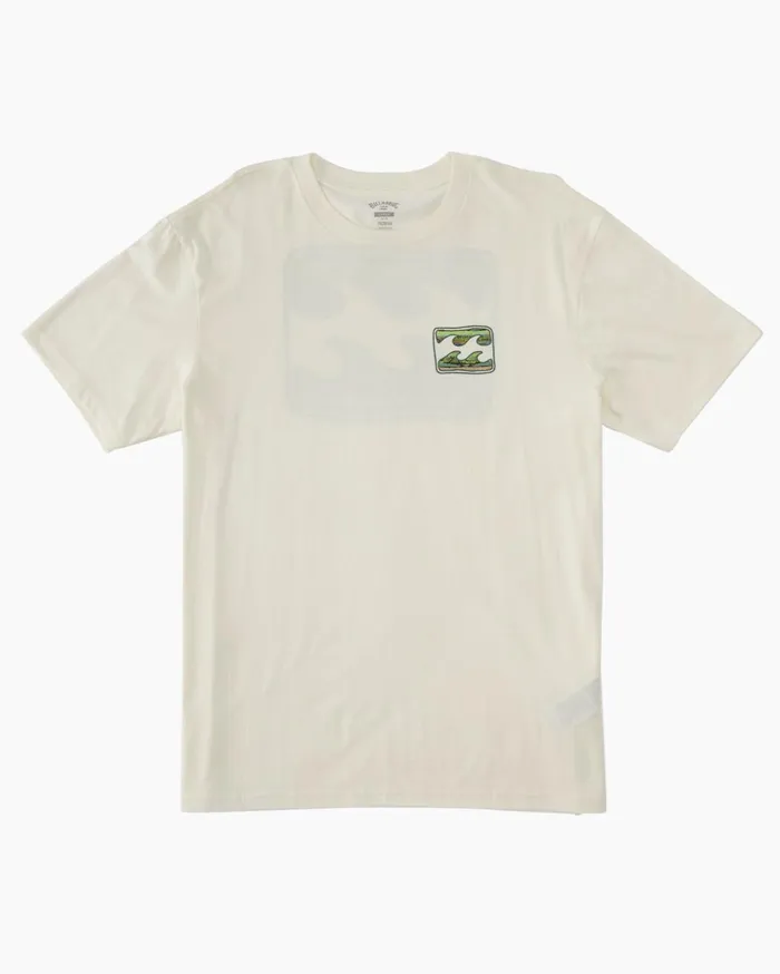 Billabong Crayon Wave TShirt Off White Men TShirts Billabong Crayon Wave TShirt Off White Men TShirts