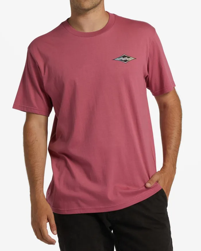 Billabong Crayon Wave TShirt Wild Berry Men TShirts