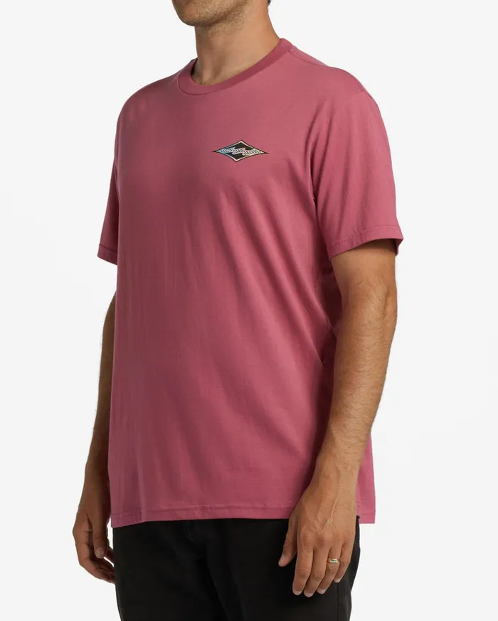 Billabong Crayon Wave TShirt Wild Berry Men TShirts Billabong Crayon Wave TShirt Wild Berry Men TShirts