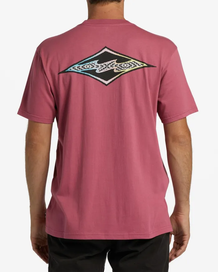 Billabong Crayon Wave TShirt Wild Berry Men TShirts Billabong Crayon Wave TShirt Wild Berry Men TShirts