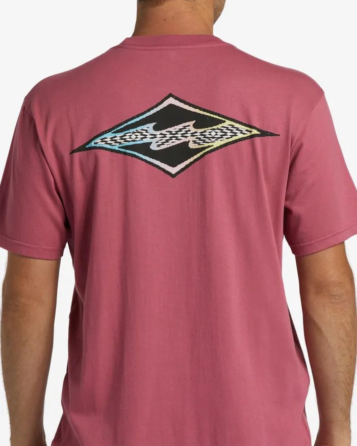 Billabong Crayon Wave TShirt Wild Berry Men TShirts Billabong Crayon Wave TShirt Wild Berry Men TShirts
