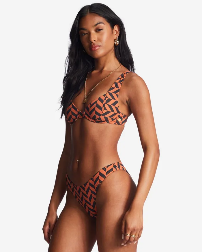 Billabong Cross Step Emma Underwired Bikini Top Brick Women Bikinis Billabong Cross Step Emma Underwired Bikini Top Brick Women Bikinis