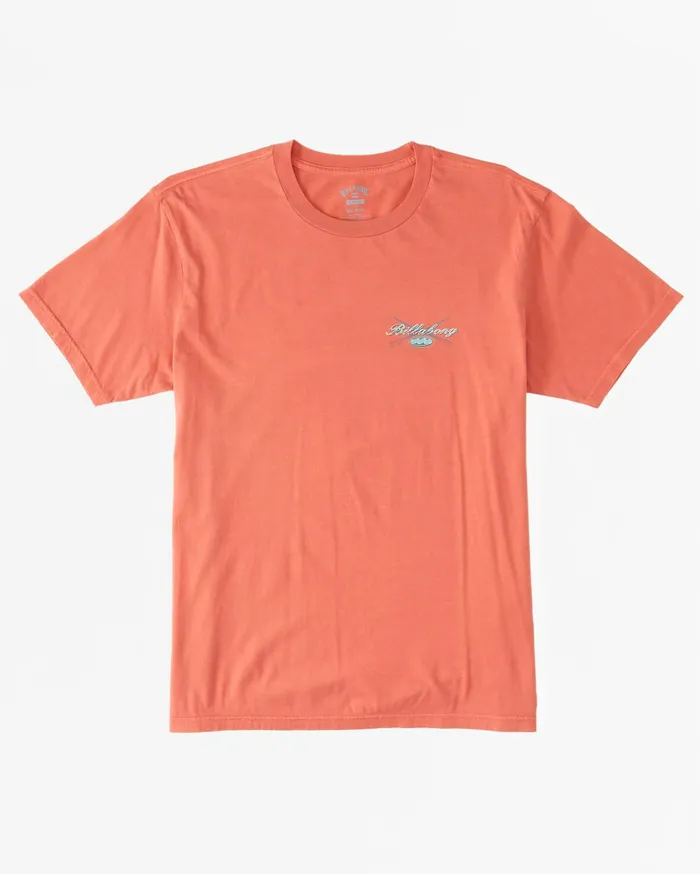 Billabong Crossboards TShirt Dark Coral Men TShirts Billabong Crossboards TShirt Dark Coral Men TShirts