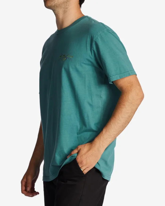 Billabong Crossboards TShirt Teal Men TShirts Billabong Crossboards TShirt Teal Men TShirts