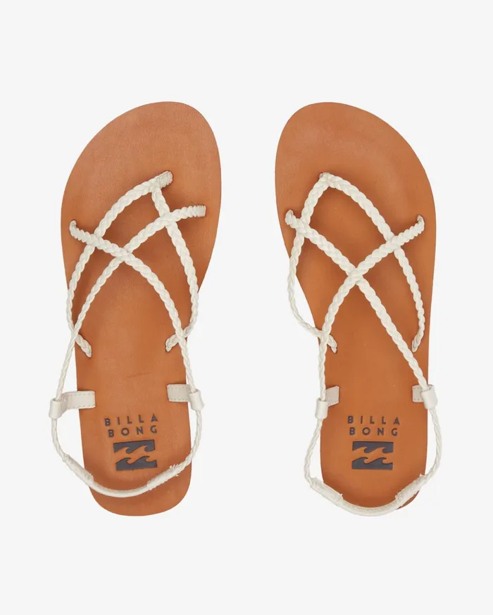 Billabong Crossing By Braided Sandals Seashell Women Shoes