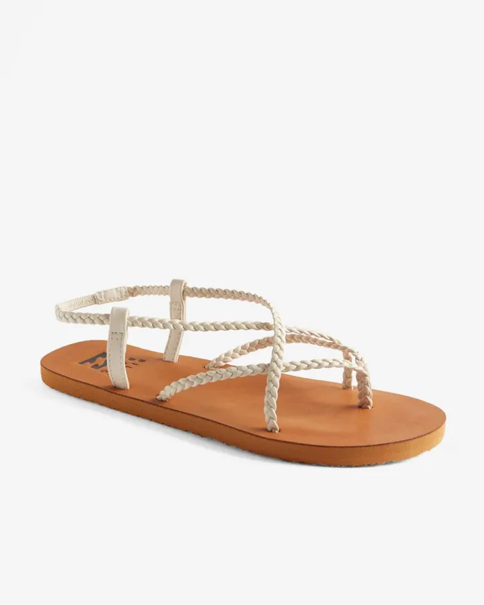 Billabong Crossing By Braided Sandals Seashell Women Shoes Billabong Crossing By Braided Sandals Seashell Women Shoes
