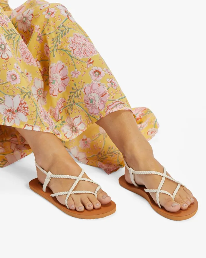 Billabong Crossing By Braided Sandals Seashell Women Shoes Billabong Crossing By Braided Sandals Seashell Women Shoes