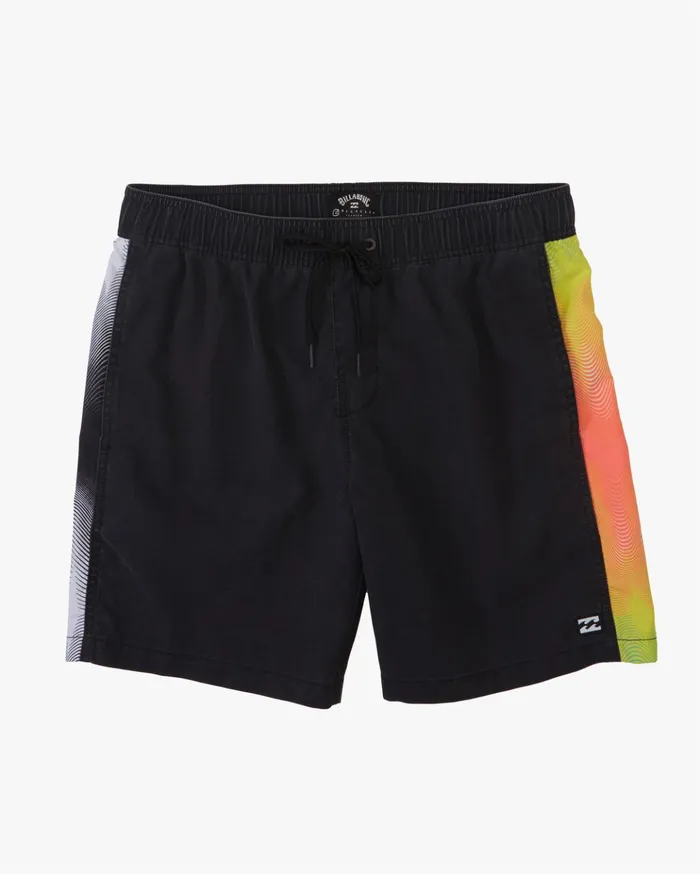 Billabong D Bah Layback Boardshorts 17quot Black Men Elastic Waist Boardshorts Billabong D Bah Layback Boardshorts 17quot Black Men Elastic Waist Boardshorts