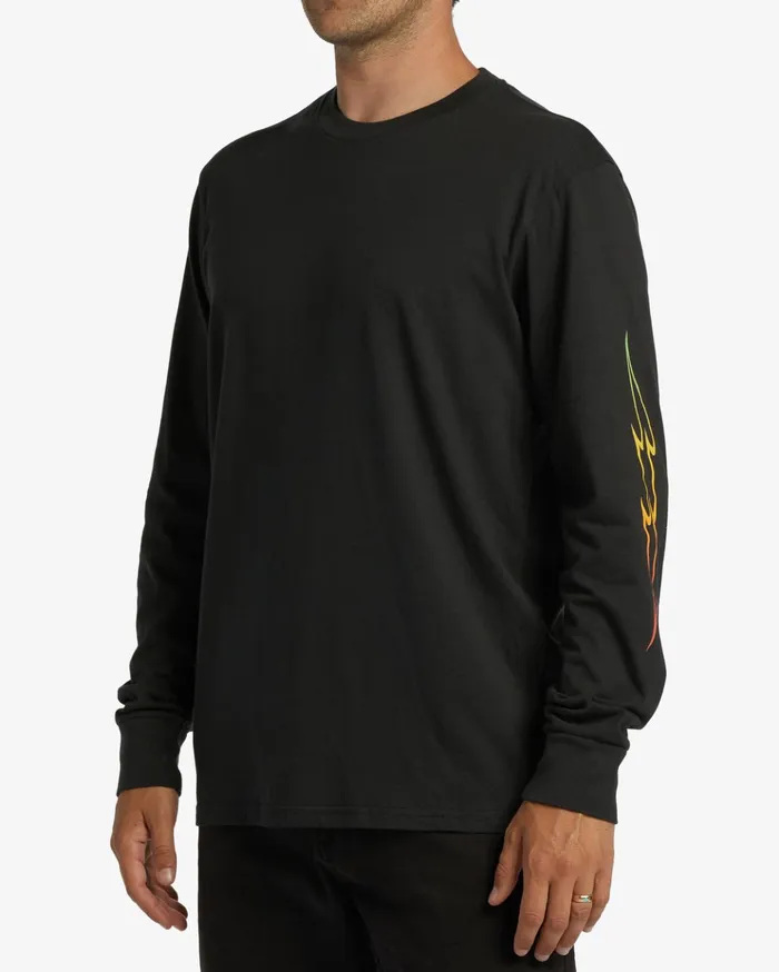 Billabong D Bah Wave Long Sleeve TShirt Black Men TShirts Billabong D Bah Wave Long Sleeve TShirt Black Men TShirts
