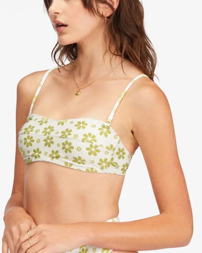 Billabong Daisy Chain Tube Top Bikini Top Salt Crystal Women Bikini Tops Billabong Daisy Chain Tube Top Bikini Top Salt Crystal Women Bikini Tops
