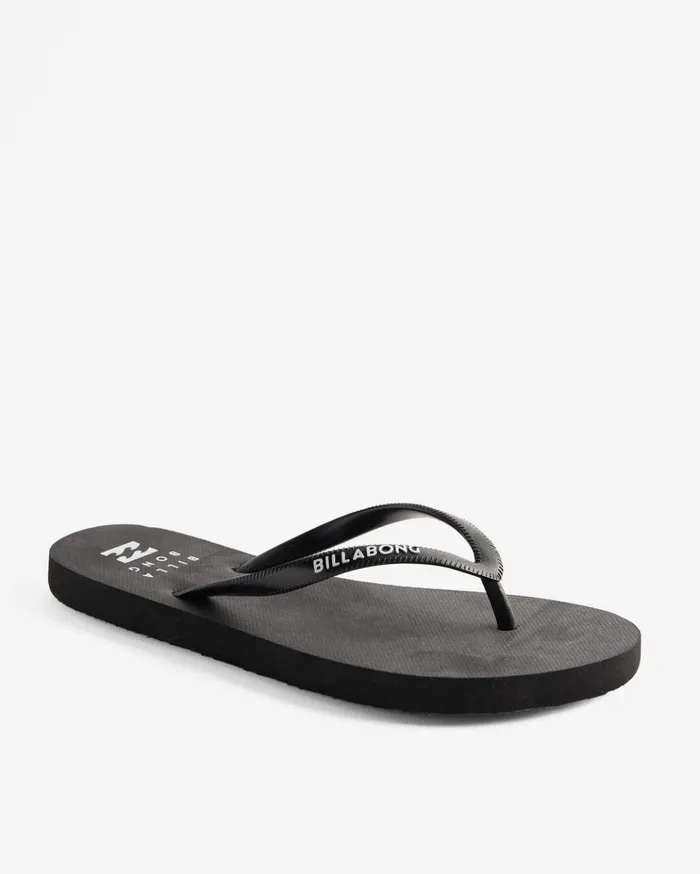 Billabong Dama Rubber Flip Flop Sandals Black White 2 Women Shoes Billabong Dama Rubber Flip Flop Sandals Black White 2 Women Shoes