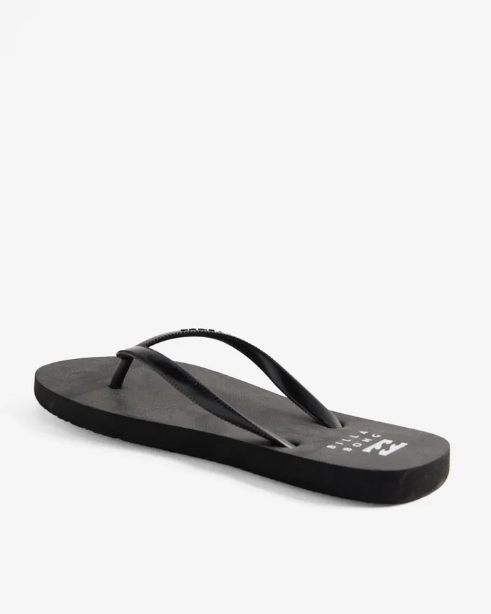 Billabong Dama Rubber Flip Flop Sandals Black White 2 Women Shoes Billabong Dama Rubber Flip Flop Sandals Black White 2 Women Shoes