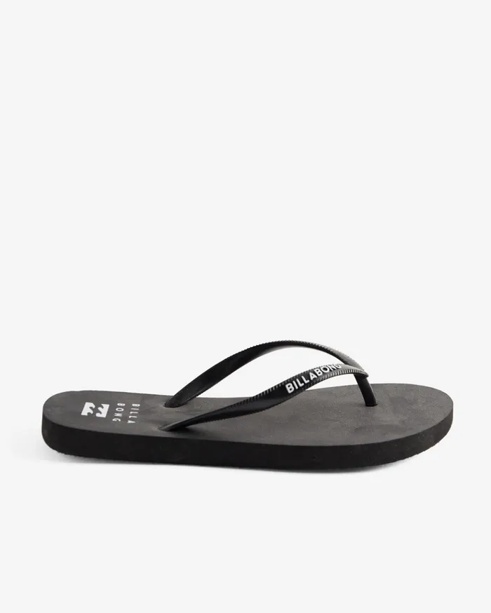Billabong Dama Rubber Flip Flop Sandals Black White 2 Women Shoes Billabong Dama Rubber Flip Flop Sandals Black White 2 Women Shoes