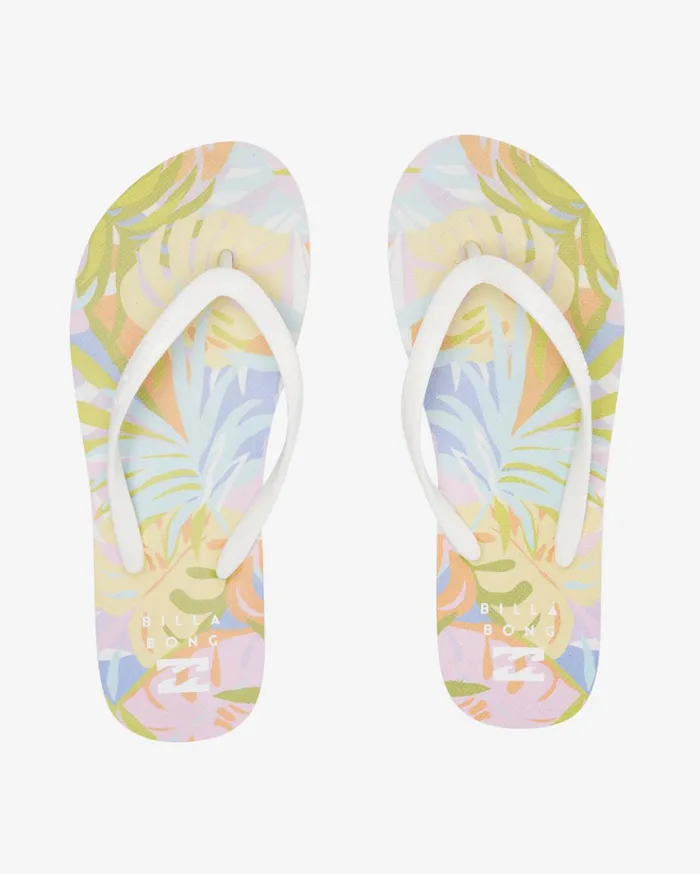 Billabong Dama Rubber Flip Flop Sandals Moss Meadow Women Shoes