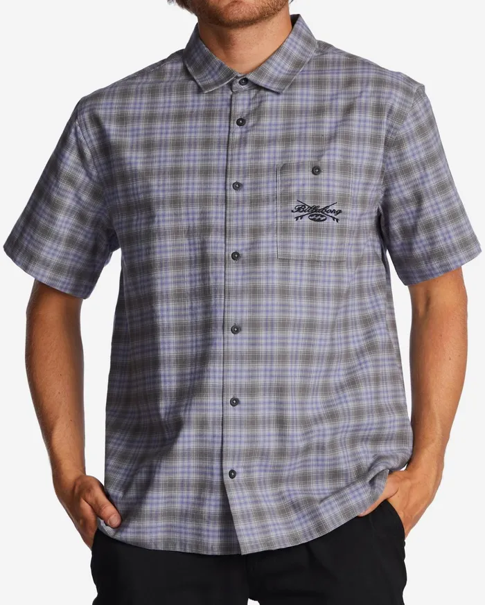 Billabong Daybreak Short Sleeve Shirt Dusty Grape Men Shirts