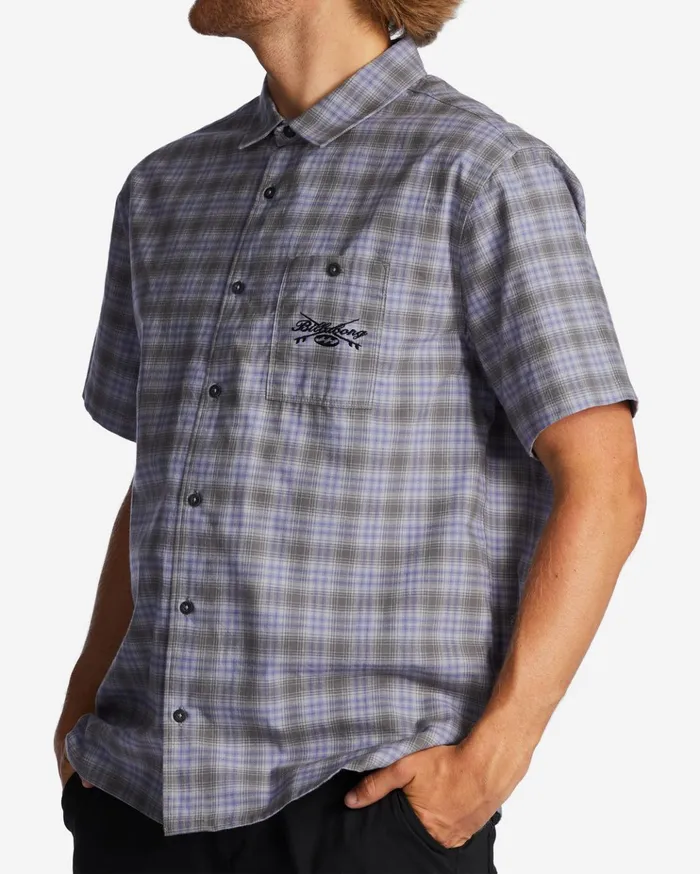 Billabong Daybreak Short Sleeve Shirt Dusty Grape Men Shirts Billabong Daybreak Short Sleeve Shirt Dusty Grape Men Shirts