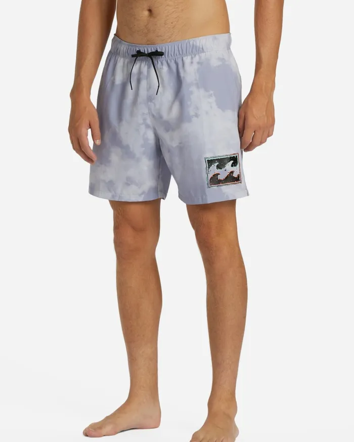Billabong DBah Layback Boardshorts 17quot Lilac Men Elastic Waist Boardshorts Billabong DBah Layback Boardshorts 17quot Lilac Men Elastic Waist Boardshorts