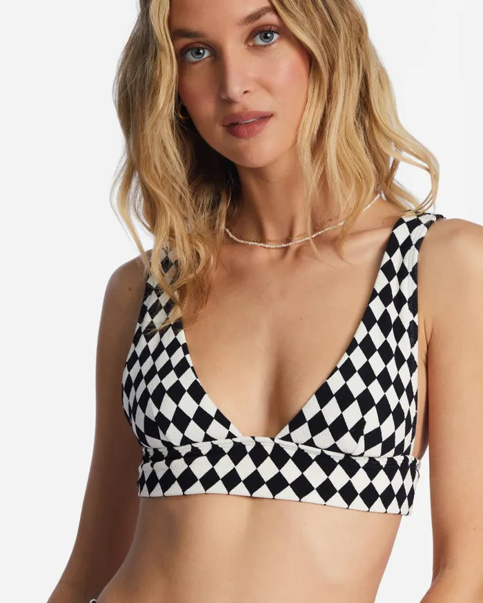 Billabong Diamond Daze Remi Plunge Bikini Top Black Pebble Women Bikinis Billabong Diamond Daze Remi Plunge Bikini Top Black Pebble Women Bikinis
