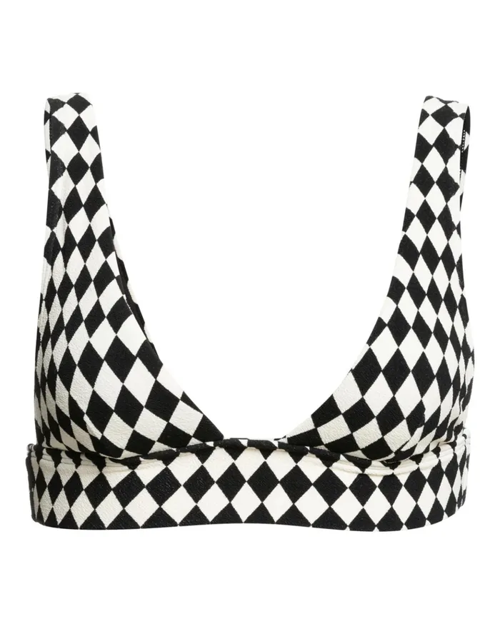 Billabong Diamond Daze Remi Plunge Bikini Top Black Pebble Women Bikinis Billabong Diamond Daze Remi Plunge Bikini Top Black Pebble Women Bikinis
