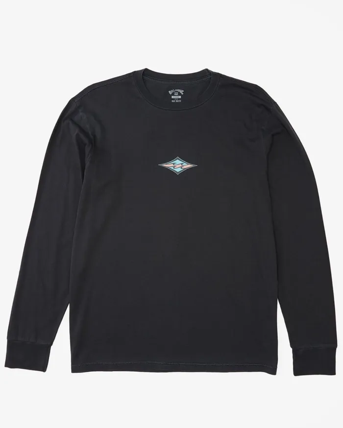 Billabong Diamond Wave Washed Long Sleeve TShirt Washed Black Men TShirts Billabong Diamond Wave Washed Long Sleeve TShirt Washed Black Men TShirts