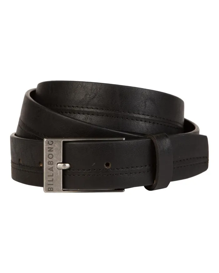 Billabong Dimension Faux Leather Belt Black Men Belts