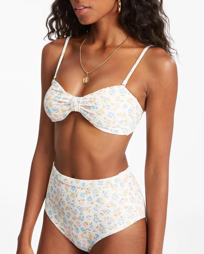 Billabong Ditsy Dreamin Knotted Bandeau Bikini Top Multi Women Bikini Tops Billabong Ditsy Dreamin Knotted Bandeau Bikini Top Multi Women Bikini Tops