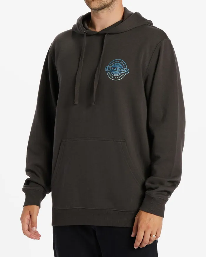 Billabong Electric Rotor Pullover Hoodie Raven Men Hoodies and Fleece Billabong Electric Rotor Pullover Hoodie Raven Men Hoodies and Fleece