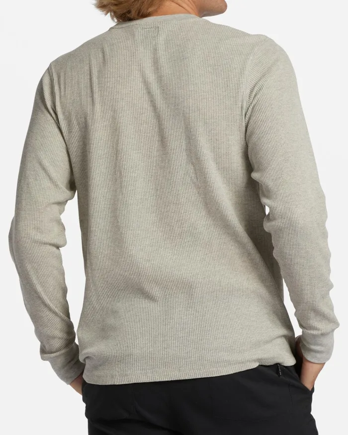Billabong Essential Long Sleeve Thermal Light Grey Heather Men TShirts Billabong Essential Long Sleeve Thermal Light Grey Heather Men TShirts
