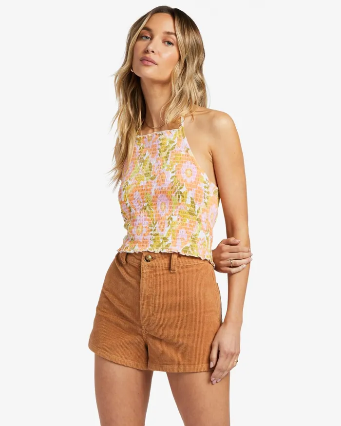 Billabong Feels Like Summer Tank Top Orange Peel Women Tops Billabong Feels Like Summer Tank Top Orange Peel Women Tops