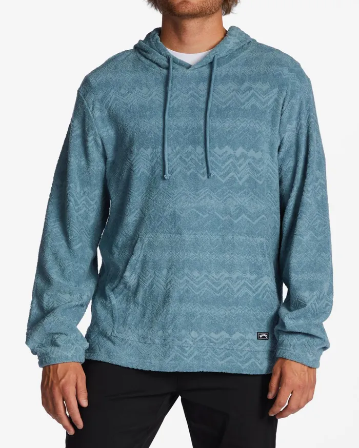 Billabong Flecker Jacquard Pullover Hoodie Smoke Blue Men Hoodies and Fleece Billabong Flecker Jacquard Pullover Hoodie Smoke Blue Men Hoodies and Fleece