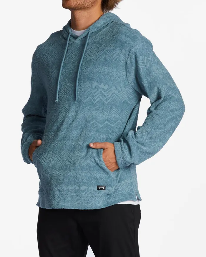 Billabong Flecker Jacquard Pullover Hoodie Smoke Blue Men Hoodies and Fleece Billabong Flecker Jacquard Pullover Hoodie Smoke Blue Men Hoodies and Fleece