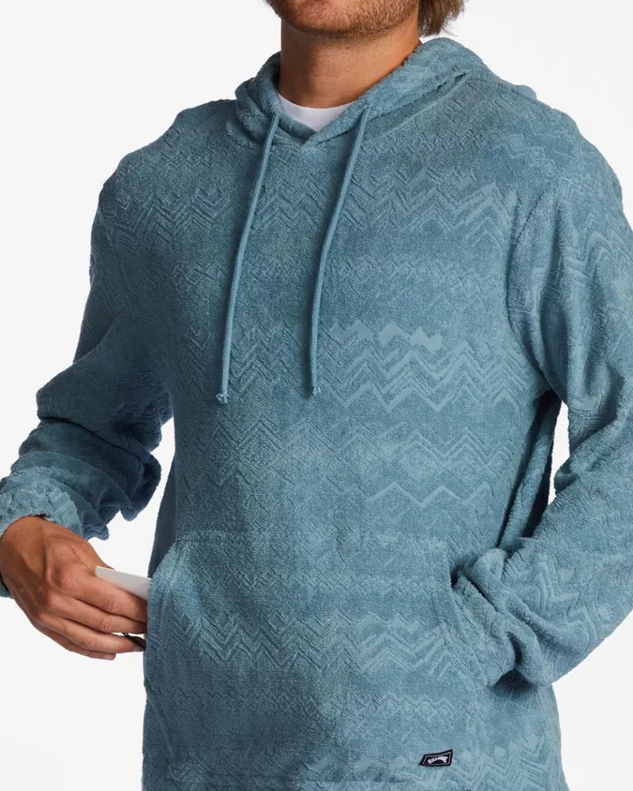 Billabong Flecker Jacquard Pullover Hoodie Smoke Blue Men Hoodies and Fleece Billabong Flecker Jacquard Pullover Hoodie Smoke Blue Men Hoodies and Fleece