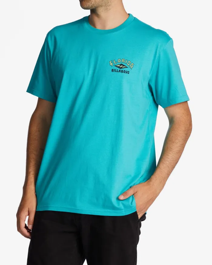 Billabong Florida Arch TShirt Dark Mint Men TShirts Billabong Florida Arch TShirt Dark Mint Men TShirts