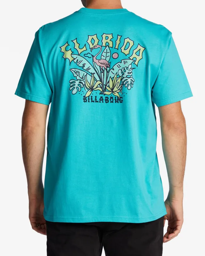 Billabong Florida Arch TShirt Dark Mint Men TShirts Billabong Florida Arch TShirt Dark Mint Men TShirts