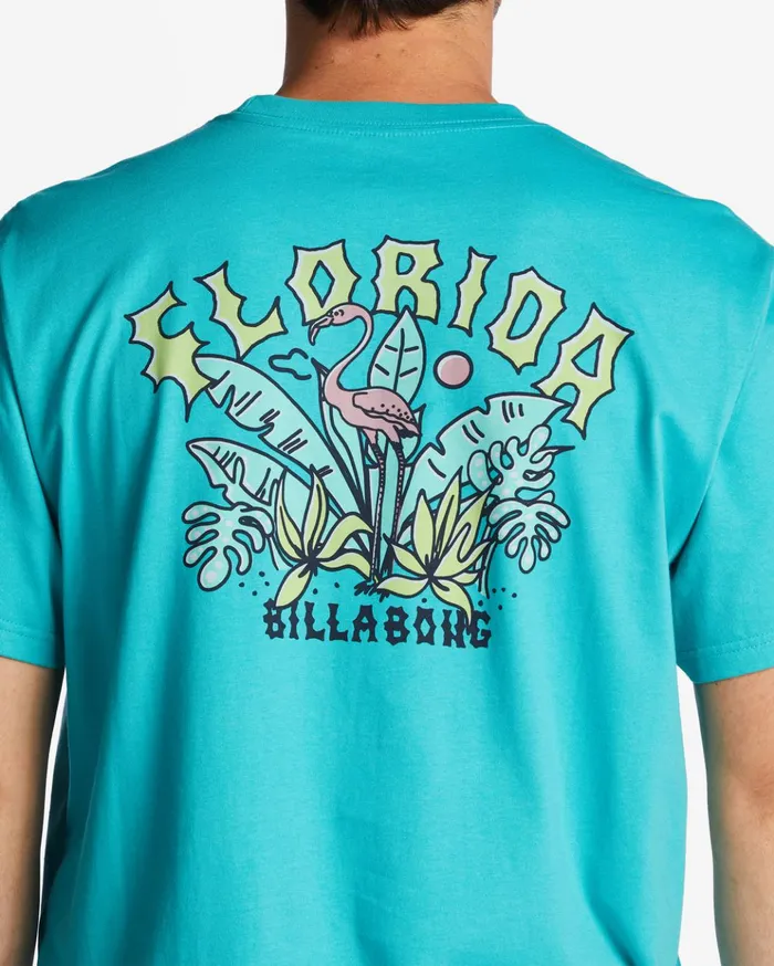 Billabong Florida Arch TShirt Dark Mint Men TShirts Billabong Florida Arch TShirt Dark Mint Men TShirts
