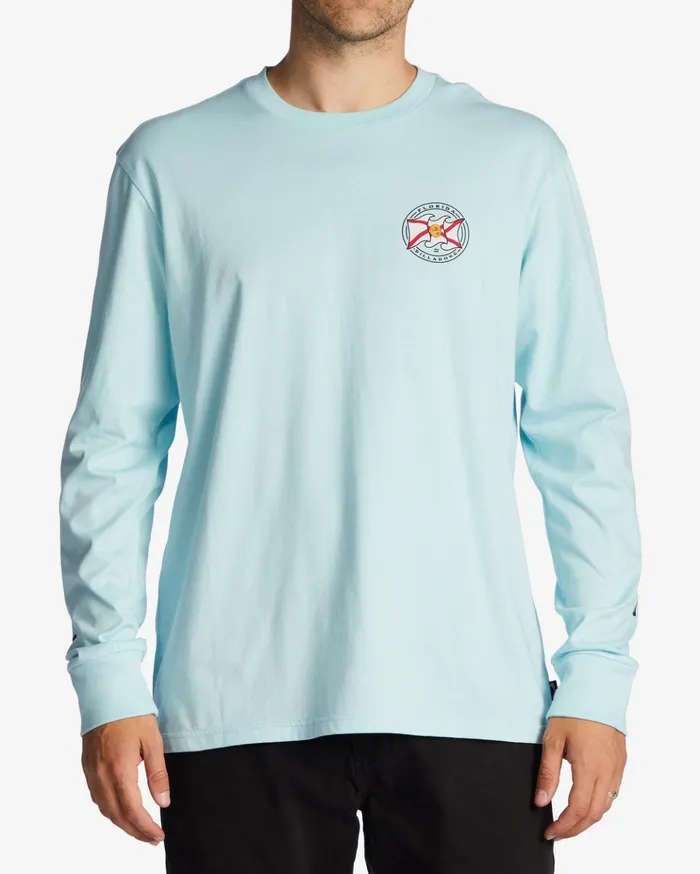 Billabong Florida Salute Long Sleeve TShirt Coastal Men TShirts