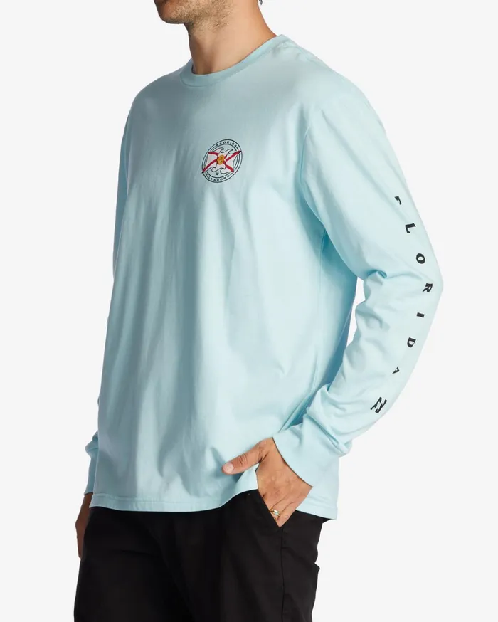 Billabong Florida Salute Long Sleeve TShirt Coastal Men TShirts Billabong Florida Salute Long Sleeve TShirt Coastal Men TShirts