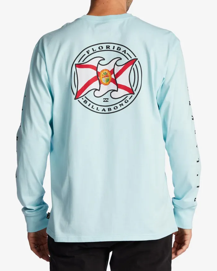 Billabong Florida Salute Long Sleeve TShirt Coastal Men TShirts Billabong Florida Salute Long Sleeve TShirt Coastal Men TShirts