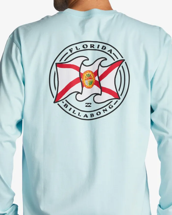 Billabong Florida Salute Long Sleeve TShirt Coastal Men TShirts Billabong Florida Salute Long Sleeve TShirt Coastal Men TShirts