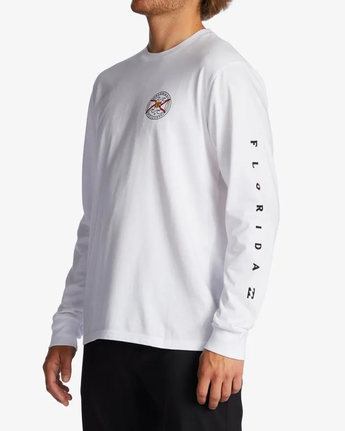 Billabong Florida Salute Long Sleeve TShirt White Men TShirts Billabong Florida Salute Long Sleeve TShirt White Men TShirts