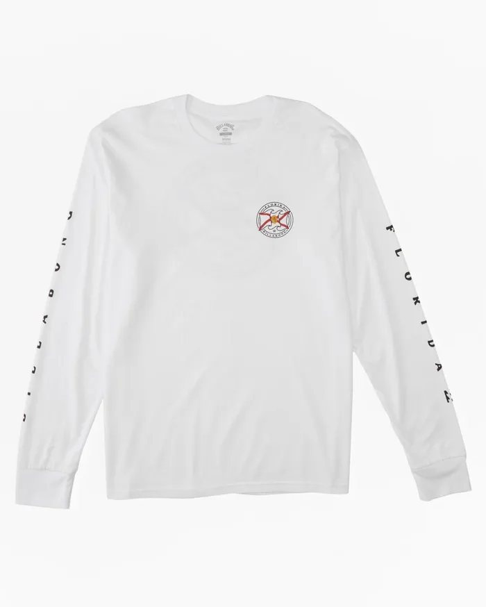 Billabong Florida Salute Long Sleeve TShirt White Men TShirts Billabong Florida Salute Long Sleeve TShirt White Men TShirts