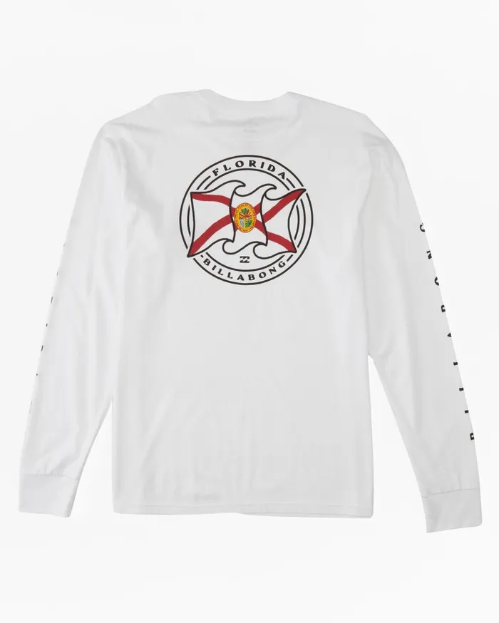 Billabong Florida Salute Long Sleeve TShirt White Men TShirts Billabong Florida Salute Long Sleeve TShirt White Men TShirts