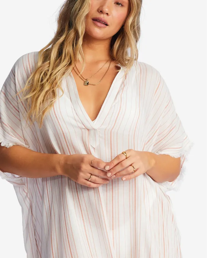 Billabong Found Love Midi Beach CoverUp Brick Women Dresses Billabong Found Love Midi Beach CoverUp Brick Women Dresses