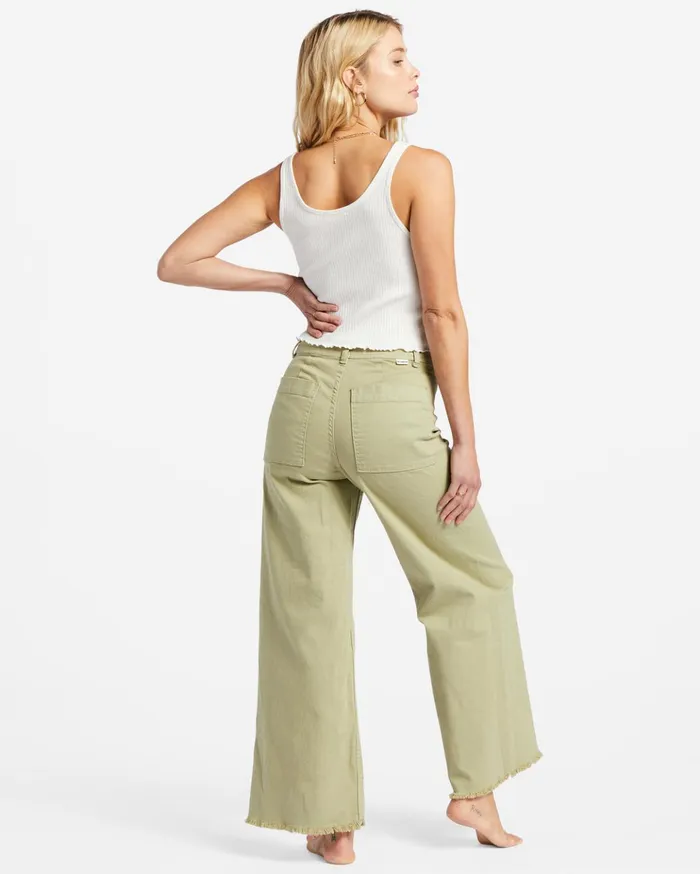 Billabong Free Fall HighWaist Pants Avocado Women Essentials Billabong Free Fall HighWaist Pants Avocado Women Essentials