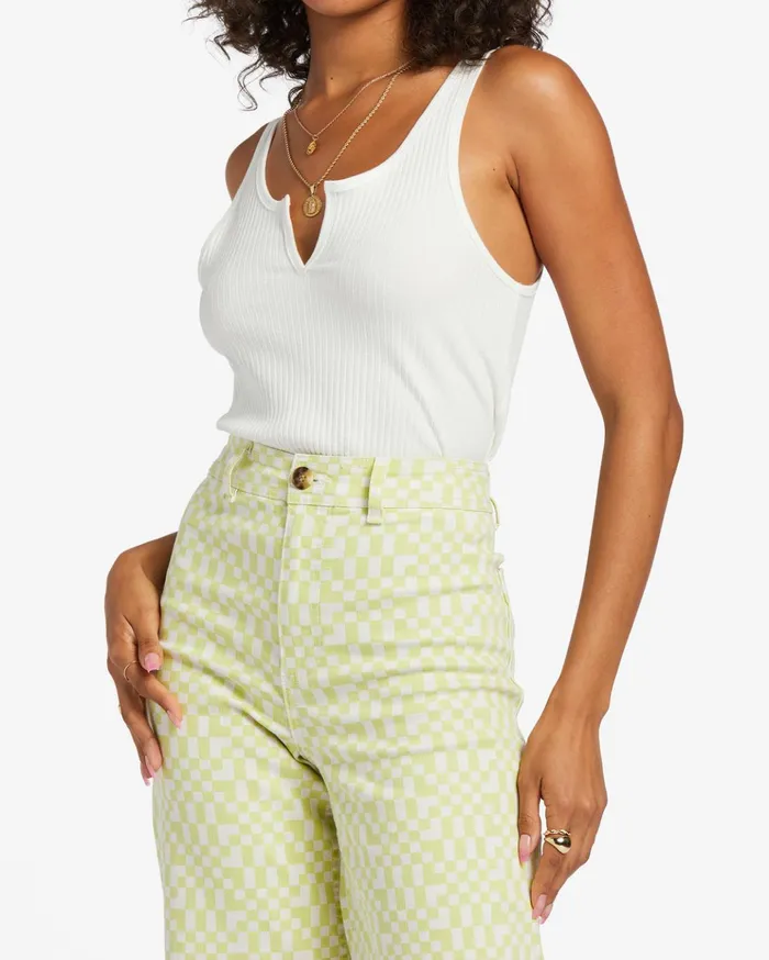 Billabong Free Fall Print Wide Leg Pants Light Lime Women Pants Billabong Free Fall Print Wide Leg Pants Light Lime Women Pants