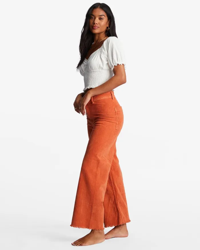 Billabong Free Fall WideLeg Pants Brick Women Essentials Billabong Free Fall WideLeg Pants Brick Women Essentials