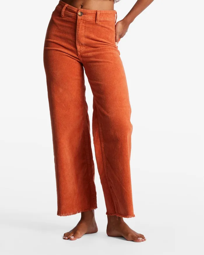 Billabong Free Fall WideLeg Pants Brick Women Essentials Billabong Free Fall WideLeg Pants Brick Women Essentials