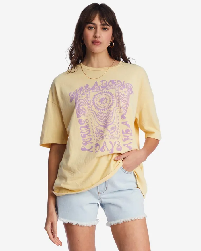 Billabong Future Is Bright Oversized TShirt Peach Punch Women Graphic Tees and Tanks Billabong Future Is Bright Oversized TShirt Peach Punch Women Graphic Tees and Tanks
