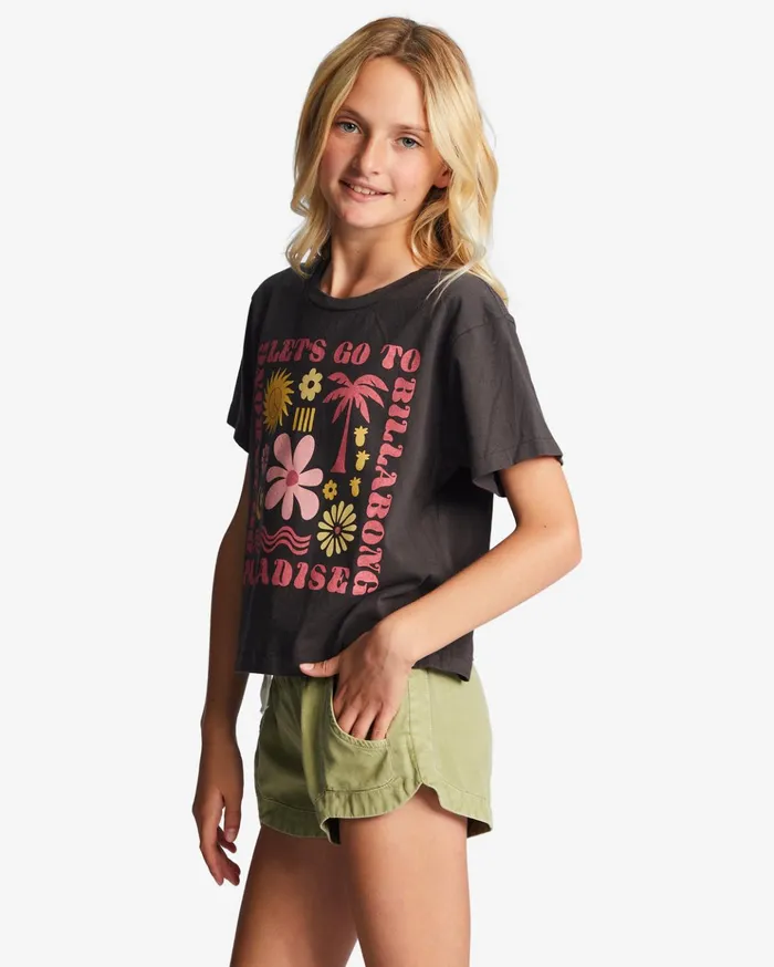 Billabong Girl039s 416 Let Go To Paradise Boxy TShirt Off Black Kids Girls039 Tops and Tees Billabong Girl039s 416 Let Go To Paradise Boxy TShirt Off Black Kids Girls039 Tops and Tees