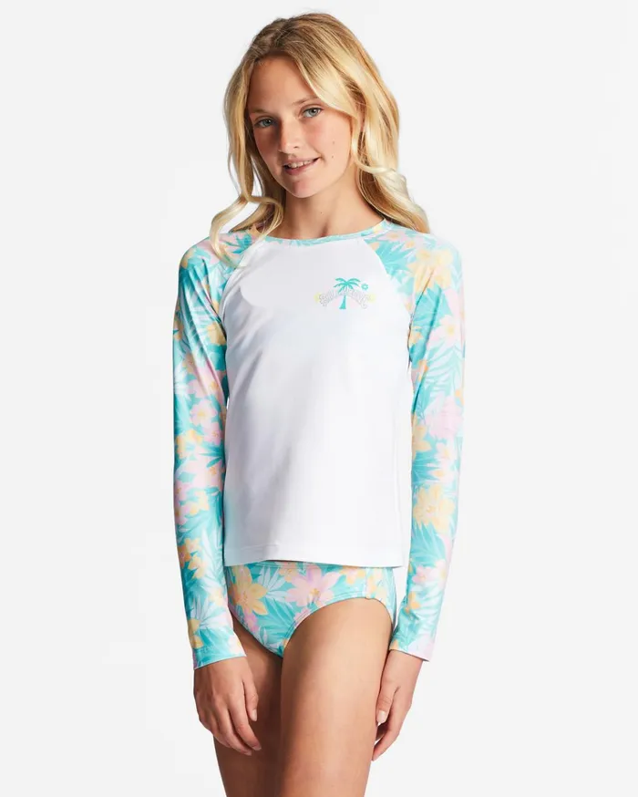 Billabong Girl039s 416 Mermaid Feels Long Sleeve UPF 50 Rashguard White Kids Girls039 Swimwear Billabong Girl039s 416 Mermaid Feels Long Sleeve UPF 50 Rashguard White Kids Girls039 Swimwear